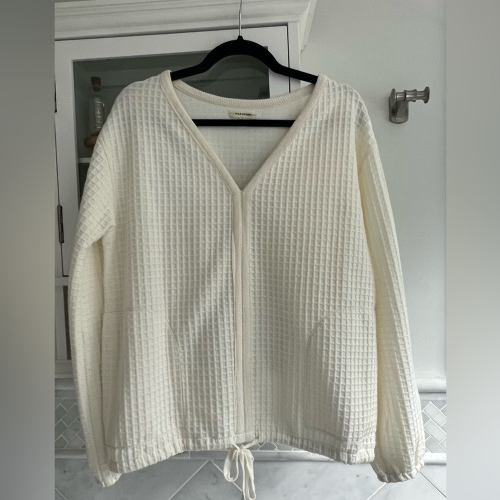 Max Studio Waffle Sweater